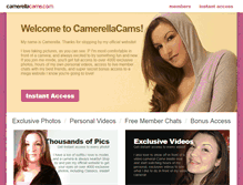 Tablet Screenshot of camerellacams.com